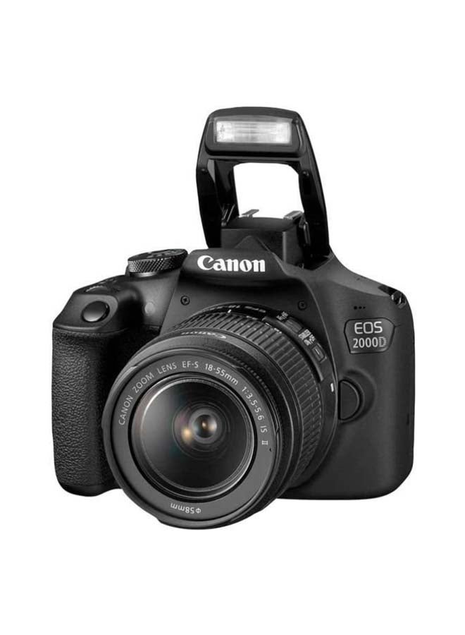 كانون هيكل كاميرا رقمية SLR EOS 2000D باللون الأسود + طقم 18-55 مم DCIII + عدسة EF 50MM 1.8 STM - Image 2