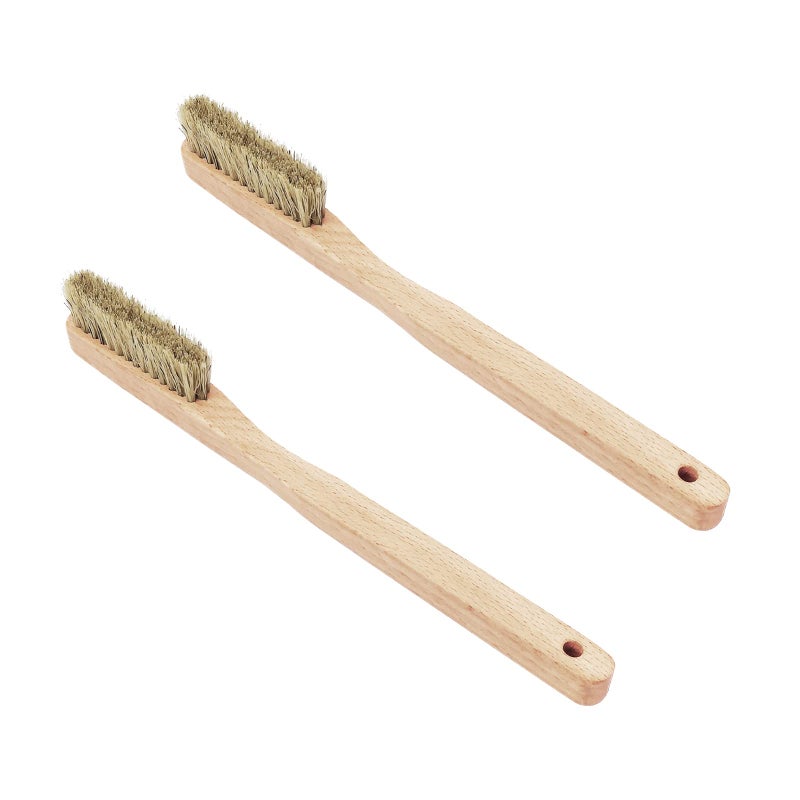 TWO STONES Rock Climbing Brush & Bouldering Brush with Thick Ultra Durable Boar's Hair Bristles and Ergonomic Handle for All Climbing Holds & Climbing Chalk Types Indoor or Outdoor (CJ-CB2028B (2 PCS)) - Image 1