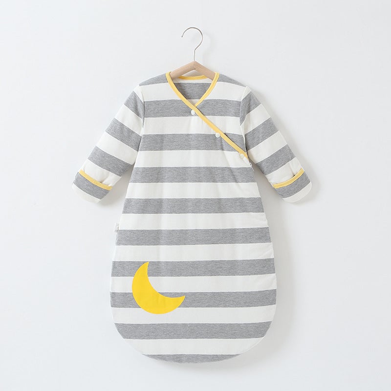 Baby Sleeping Bag Spring, Autumn and Winter Thick and Thin Pure Cotton Newborn Baby Boys and Girls Anti-kick Quilt Artifact for Children All Seasons - Image 1