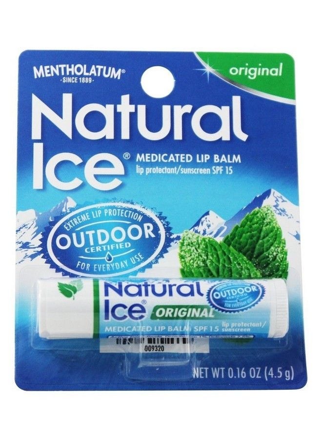Natural Ice Mentholatum Natural Ice Lip Balm Original SPF 15 1 Each ( Pack of 2)  - Image 3