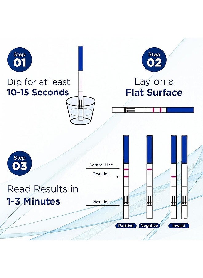 50 Pcs Pregnancy Test Strips with 50 Collection Cups, Early Detection Pregnancy Tests Kit, Highly Accurate Fast Results