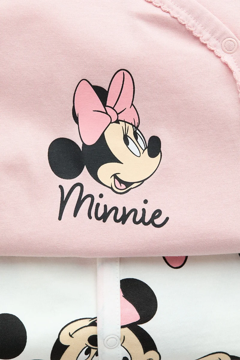 H&M 2-pack printed cotton sleepsuits
