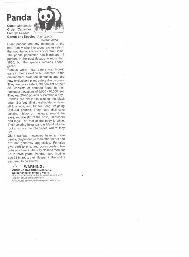 Koplow Games Panda Dice Game with 5 Dice Travel Tube and Gaming Instructions - Image 3