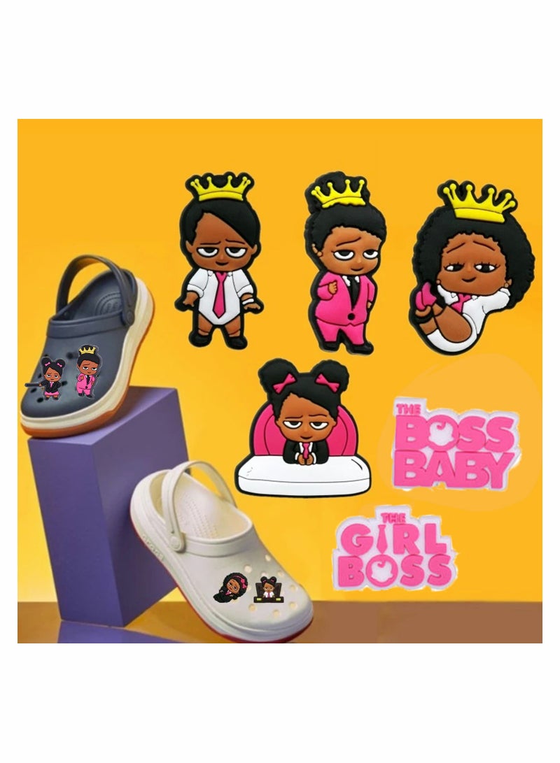 Excefore تعويذات الأحذية لكروكس 21 قطعة ديكورات من مادة PVC تعويذات الأحذية ل دبوس كروك أداة الأحذية هدايا لحفلات أعياد الميلاد إمدادات الزينة الوردية - Image 4