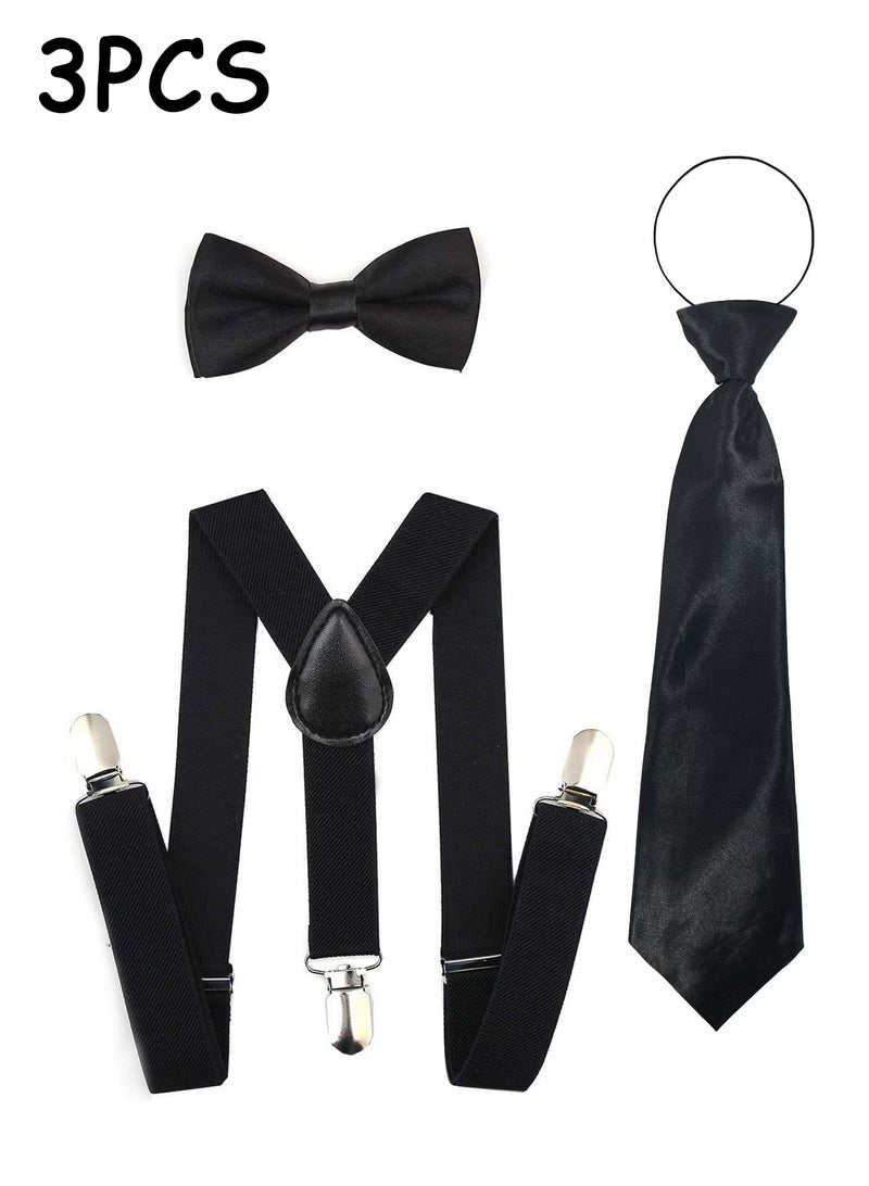 Suspenders4Kids مجموعات ربطة عنق للأطفال قابلة للتعديل من عمر 6 أشهر إلى 13 عامًا من الفتيان والفتيات - Image 1