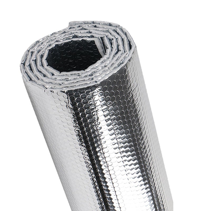 ZRNIDIYR DoubleSided Reflective Insulation Roll Reflective Bubble Film Aluminum Foil Heat Barrier for Windows Walls Attics RV Garage Door Basement Winter Summer Sliver 236 X10fT - Image 2
