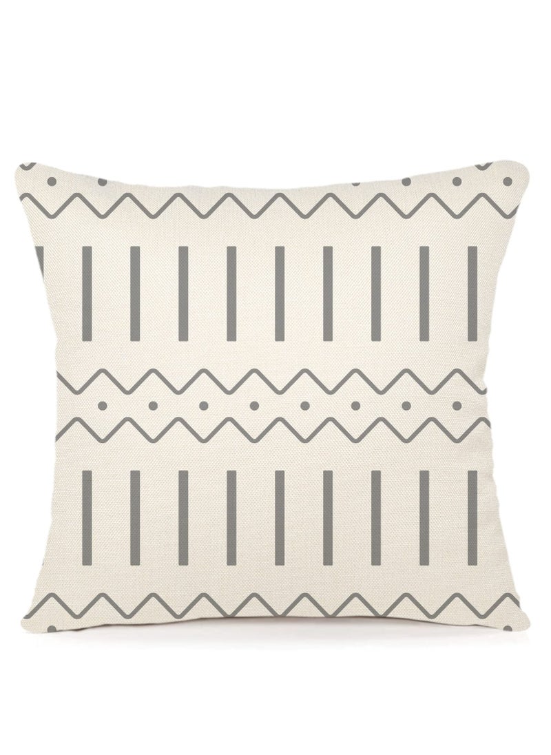 Daytoyz Pillow Covers, Modern Sofa Throw Pillow Cover, Decorative Outdoor Linen Fabric Pillow Case for Couch Bed Car 45x45cm for Home (Light Blue, 18x18,Set of 4)  - Image 4