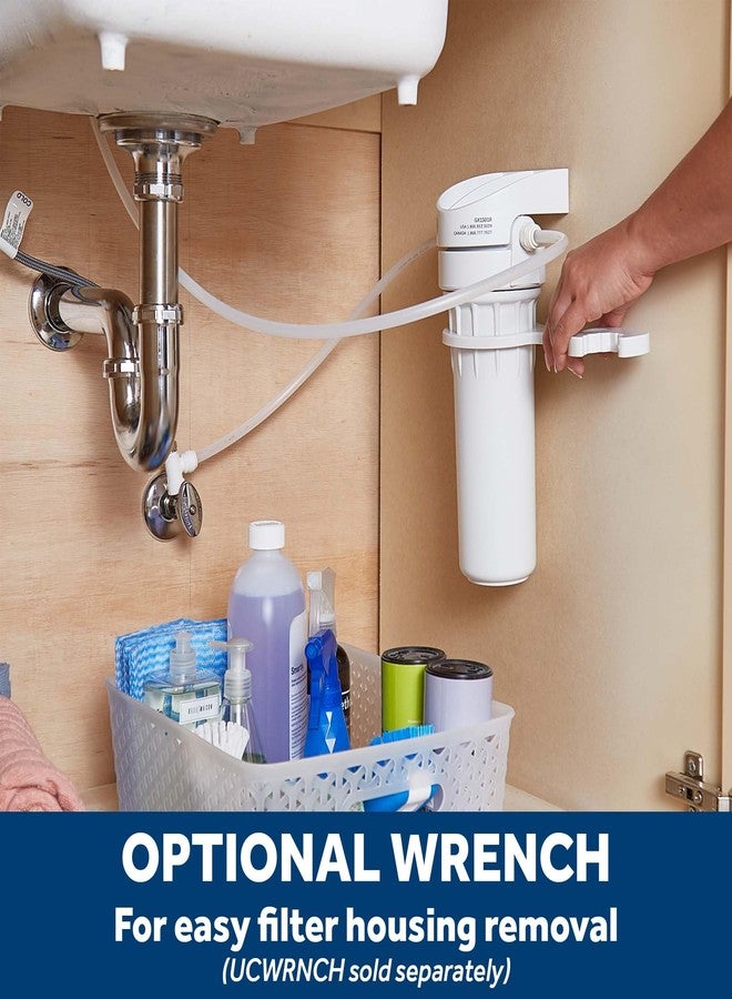 جي إي نظام فلتر مياه GE للمنزل بأكمله، نظام ترشيح المياه يقلل من الرصاص والأسبستوس والمزيد، مجموعة التركيب والملحقات متضمنة، استبدال المرشحات (FXUTC، FXULC، FXUVC) كل 6 أشهر، GX1S01R - Image 3