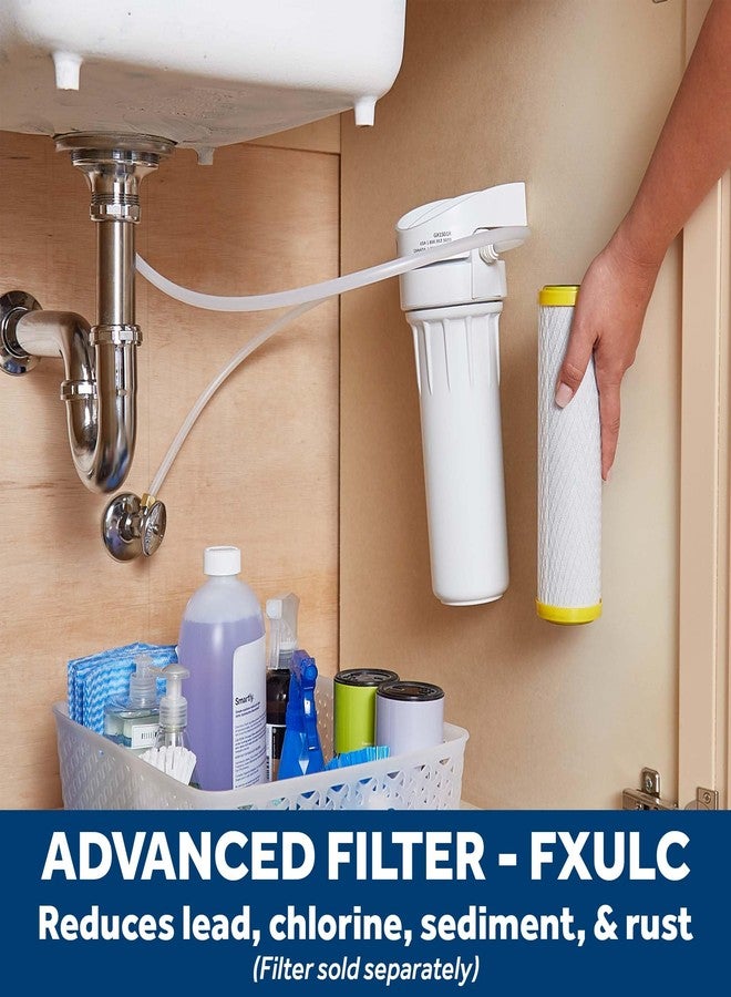 جي إي نظام فلتر مياه GE للمنزل بأكمله، نظام ترشيح المياه يقلل من الرصاص والأسبستوس والمزيد، مجموعة التركيب والملحقات متضمنة، استبدال المرشحات (FXUTC، FXULC، FXUVC) كل 6 أشهر، GX1S01R - Image 5
