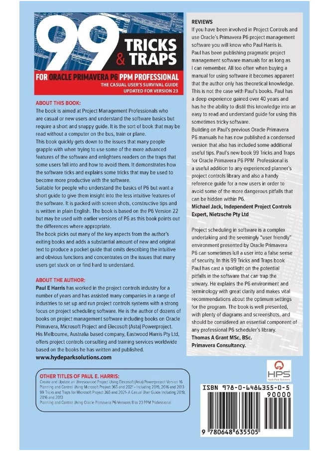 99 Tricks and Traps for Oracle Primavera P6 PPM Pr: The Casual User's Survival Guide Updated for Versi  - Image 2