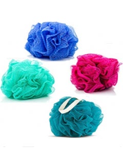OMAK Bath Washcloth Colored Net Ball Washcloth 5 Pieces  - Image 2