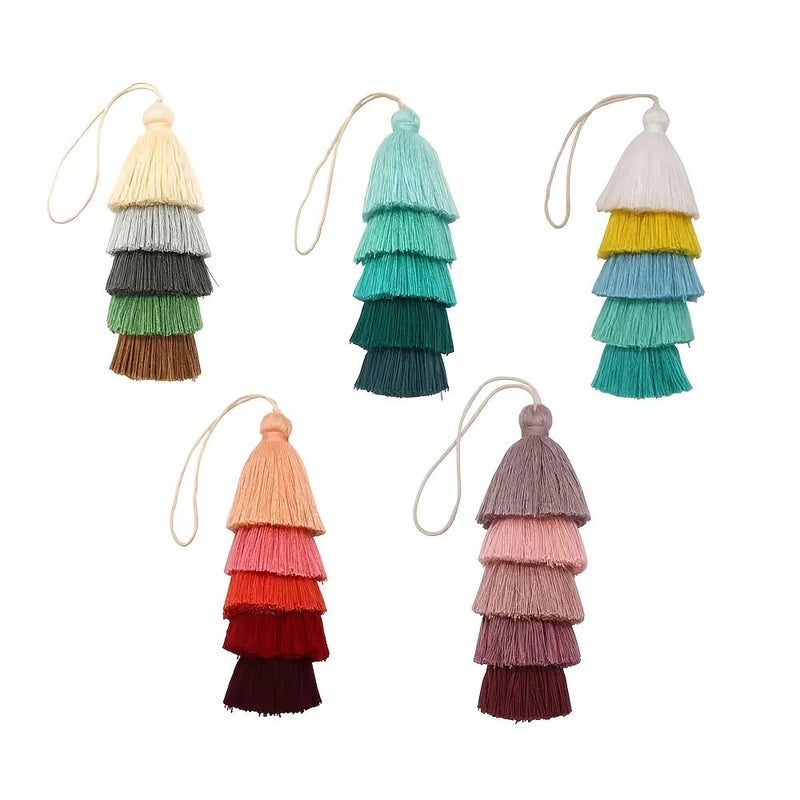 Hand Woven Tassel Keychain Pendant Car Decoration Type D - Image 5