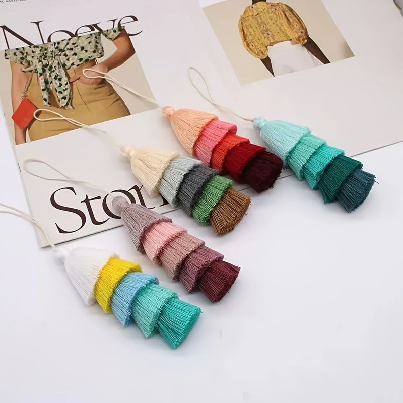 Hand Woven Tassel Keychain Pendant Car Decoration Type D - Image 3