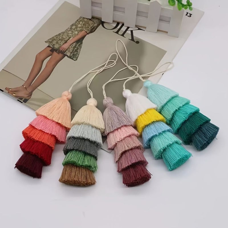 Hand Woven Tassel Keychain Pendant Car Decoration Type D - Image 2