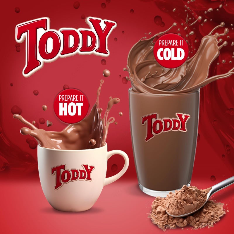 Toddy خليط مشروب بودرة الشوكولاتة تودي - مشروب إفطار مع الفيتامينات والبروتينات للأطفال والبالغين - مشروب ساخن وبارد - Image 5