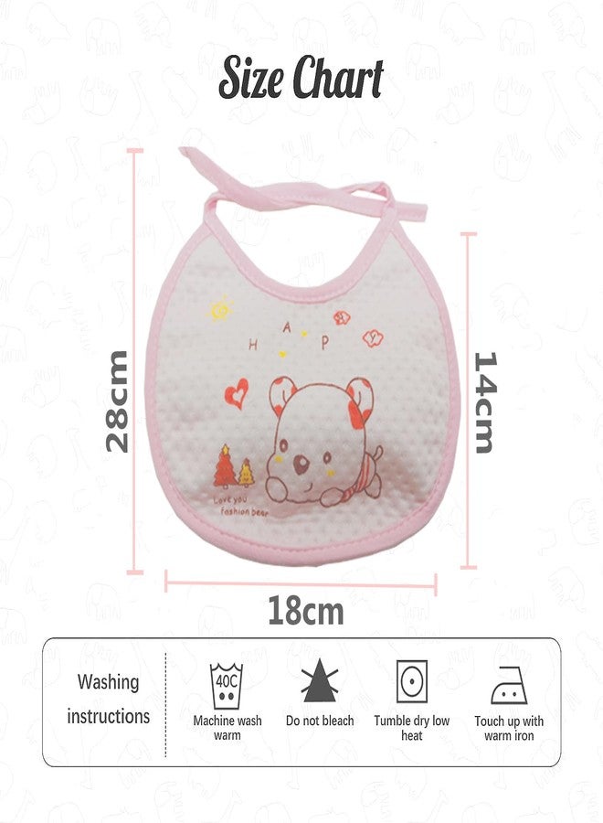 COOL INDIANS Combo of Baby Winter Warm Cap & Bibs | New Born Baby Kid's Hat | Cotton Bibs/Apron with Titch Button I Woolen Cap for Kid's Boy's & Girl's (0-3 Months, Beige Yellow) - Image 3