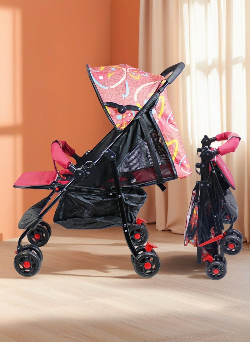 EASY FUTURE Foldable Travel Stroller Ultra Lightweight with Foldable Storage Basket Adjustable Canopy Multi Position Reclining Seat NO.1102 - Image 1