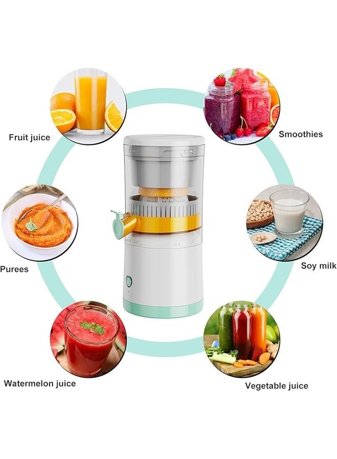 Portable Electric Fruit Juicer Machine Orange Juicer Lemon Squeezer Electric Citrus Juicer Cordless Multifunctional Easy To Use and Clean USB Port easily use with powerbank in Travel Office Camping  - Image 3