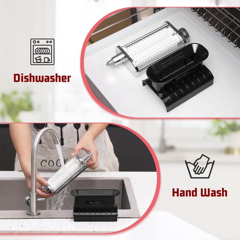 RAFBAR Adjustable Thickness Meat Tenderizer Attachment for Kitchenaid Stand Mixers, Meat Tenderizer Tool, Steak Cuber Processor Accessories, Dishwasher Safe, BPA Free Food Grade Plastic - Image 3