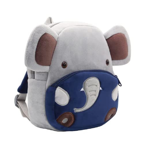 Rekome Cute Animal Cartoon Backpack School Bag, for Toddler Children Boys Girls, 3-5 Years Old, for Kindergarten Kids, Children, Unisex (Elephant)… - Image 3