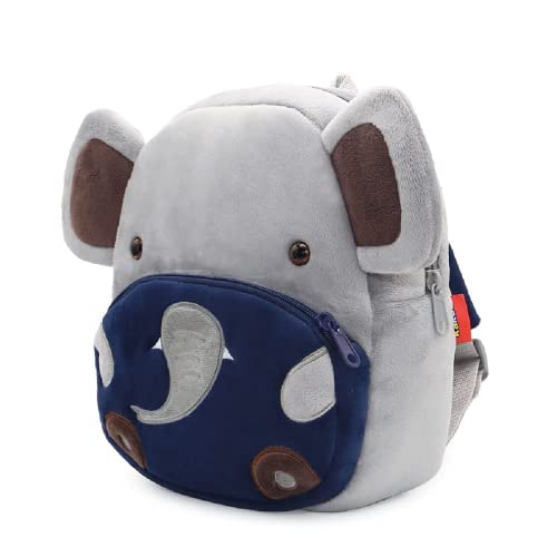 Rekome Cute Animal Cartoon Backpack School Bag, for Toddler Children Boys Girls, 3-5 Years Old, for Kindergarten Kids, Children, Unisex (Elephant)… - Image 2
