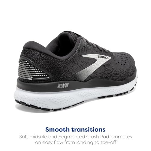 Brooks Women’s Ghost 16 Neutral Running Shoe - Black/Grey/White - 7.5 Medium - Image 3