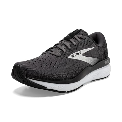 Brooks Women’s Ghost 16 Neutral Running Shoe - Black/Grey/White - 7.5 Medium - Image 1