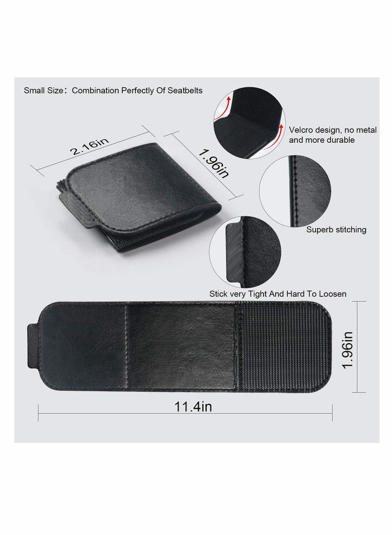 Y&D Car Seat Belt Adjuster, 4 Pack Premium PU Leather Seatbelt Clip for Vehicle Automobile Safety Comfort Universal Shoulder Neck Strap Positioner Adults Kids Children Toddler  - Image 3