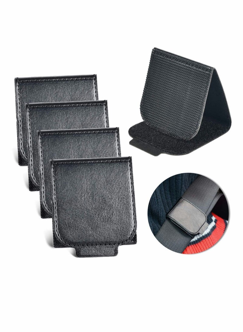 Y&D Car Seat Belt Adjuster, 4 Pack Premium PU Leather Seatbelt Clip for Vehicle Automobile Safety Comfort Universal Shoulder Neck Strap Positioner Adults Kids Children Toddler  - Image 1
