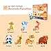 Toi 6 Packs Large Piece Toddler Jigsaw Puzzles for Kids Aged 3 Animal Shaped Floor Puzzles for Beginner Preschool Learning Game for Boys Girls Animal Paradise - Image 4