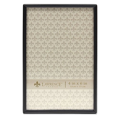Lawrence Frames 660046 4x6 Simply Black Picture Frame