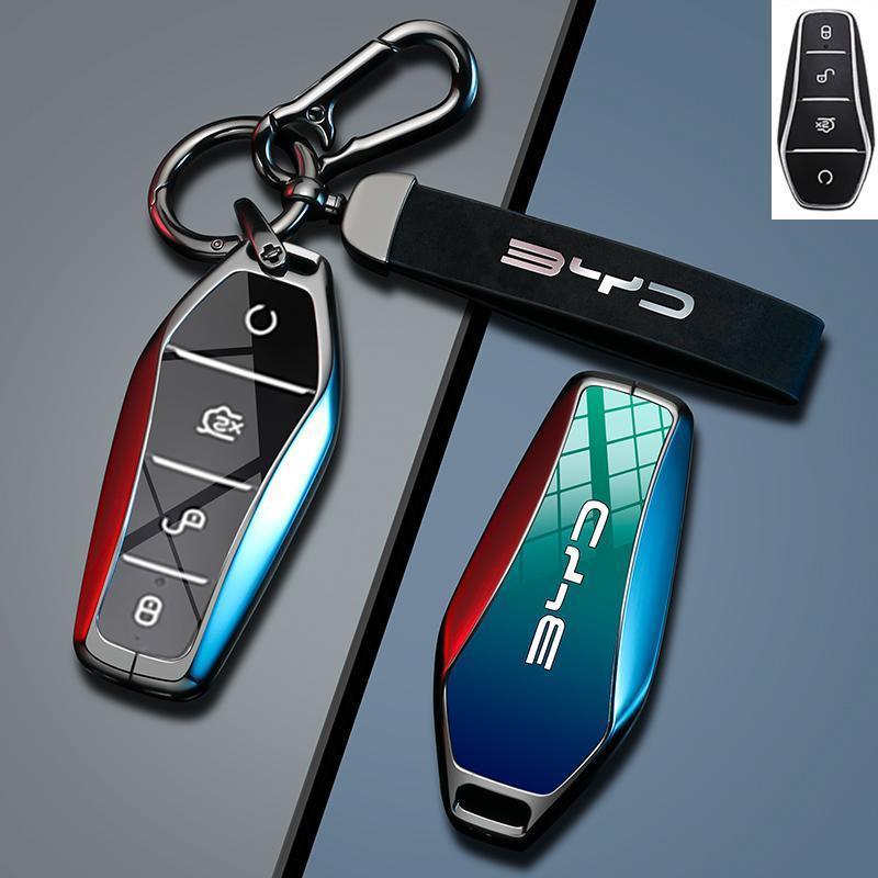 BYD Han EV key set Song Plus Qin Plus car Tang Yuan Pro 24 model seal DMI seagull frigate buckle - Image 1