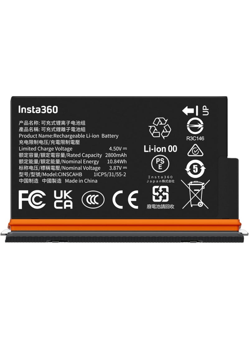 Insta360 X5 Ultra 2800mAh Battery, Extended Runtime & Cold-Resistant Performance - Image 1