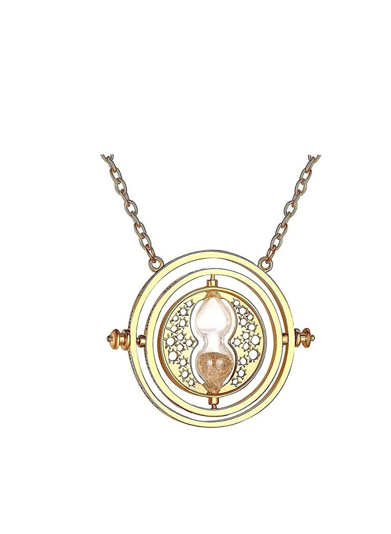 KASTWAVE Harry Potter Reverse Clock Cartoons Metal Pendant Necklace Gifts for Men and Women (Gold) - Image 4