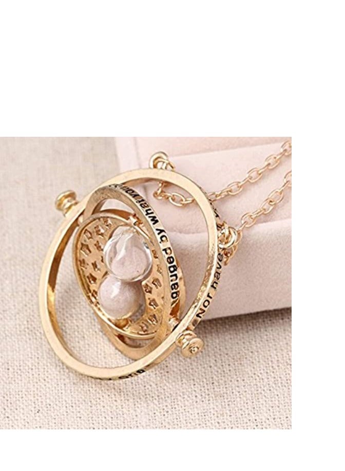 KASTWAVE Harry Potter Reverse Clock Cartoons Metal Pendant Necklace Gifts for Men and Women (Gold) - Image 2
