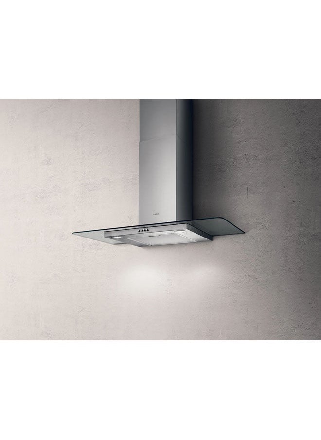 Elica Elica Stainless Steel Glass Hood, 90 cm - Silver - Flat Glass IX/A/90  - Image 2