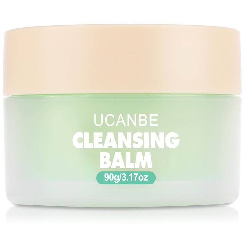 UCANBE Cleansing Balm Makeup Remover  317oz Natural Gentle Deep Cleaning Makeup Cleansing Balm for Waterproof Eye Face Lip Makeup Made for All Skin Types