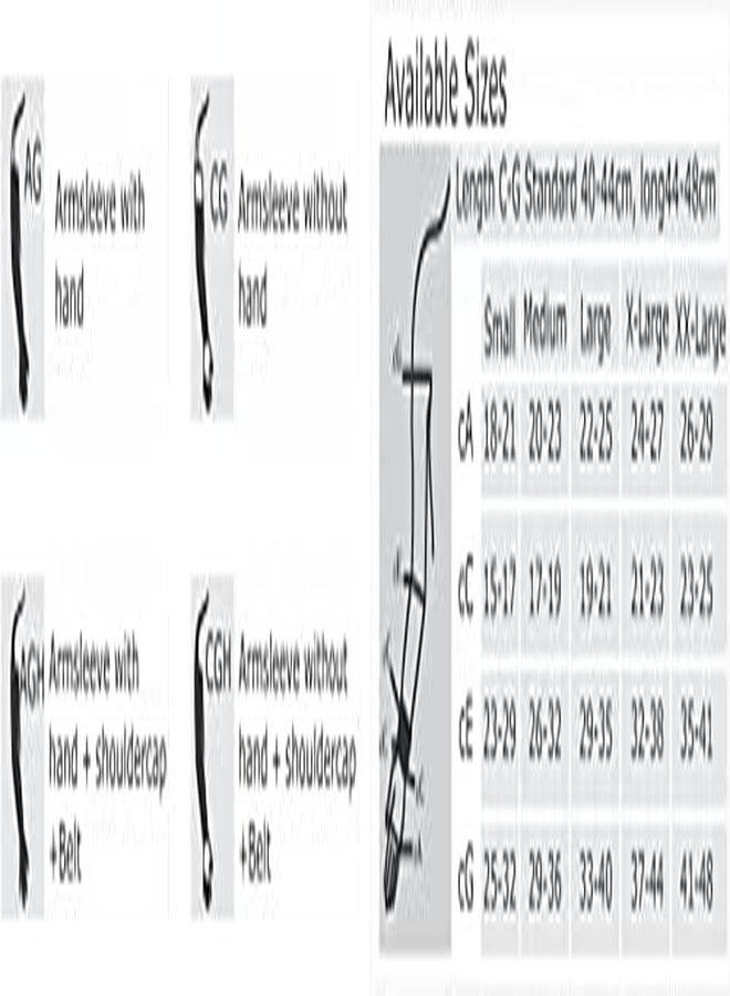 Comprezon Spandex Lymphoedema Sleeves Class 2 Armsleeve With Hand & Belt Posture Corrector Medium - Image 2