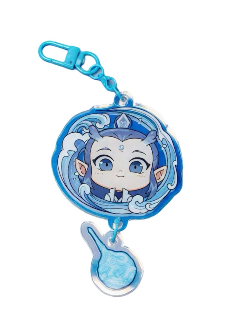 WAIKIL ''Nezha 2'' Acrylic Mobile Phone Decoration Pendant Movie Peripheral Keychain - AoBing - Image 1