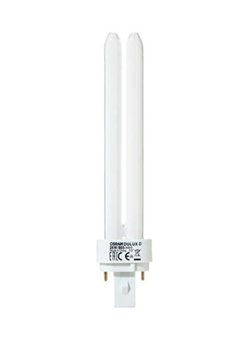 Osram Dulux-D 26 Watt 26W / G24D-3 Cap / 865 Daylight Color 2 Pin - Image 2