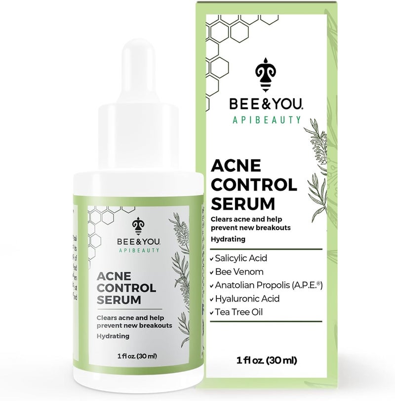 BEE & YOU BEE and YOU Acne Treatment with Salicylic Acid, Bee Venom and 100% Natural Propolis Extract Acne Serum for Face and Body to Control and Clear Breakouts |1 Ounce - Image 1