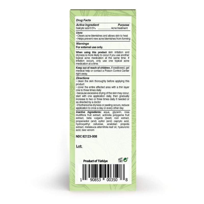 BEE & YOU BEE and YOU Acne Treatment with Salicylic Acid, Bee Venom and 100% Natural Propolis Extract Acne Serum for Face and Body to Control and Clear Breakouts |1 Ounce - Image 3