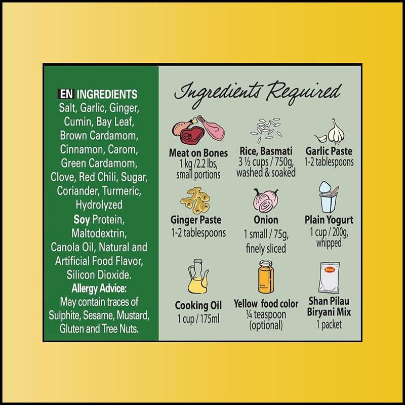 Shan Pilau Biryani Masala 50g - Image 3