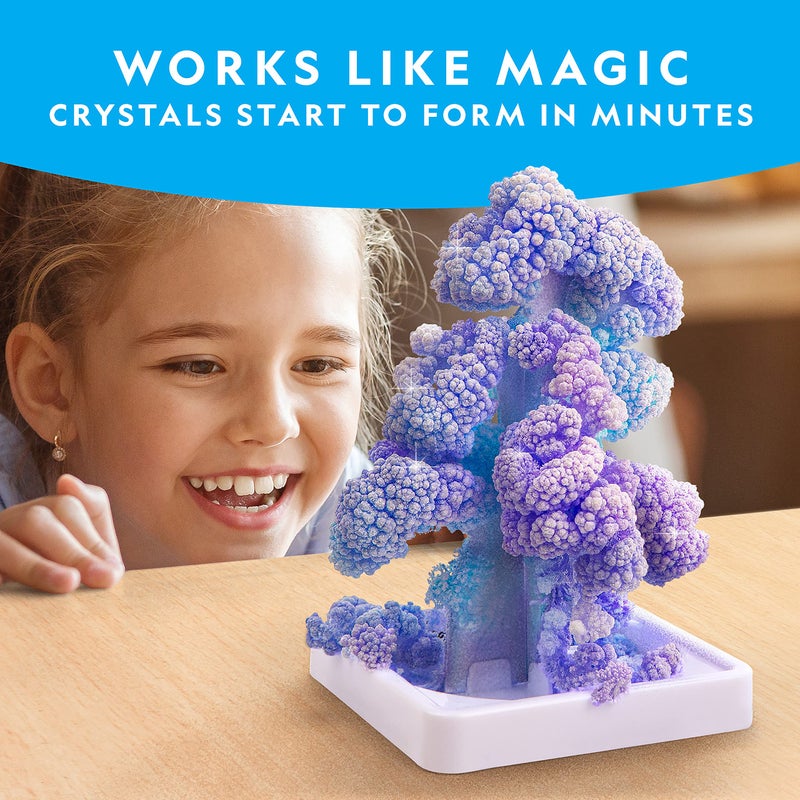 Blue Marble National Geographic Craft Kits for Kids - Crystal Growing Kit, Grow 6 Crystal Trees in Just 6 Hours, Educational Craft Kit with Art Supplies, Geode Specimen, STEM Arts & Crafts Kit (Amazon Exclusive) - Image 2