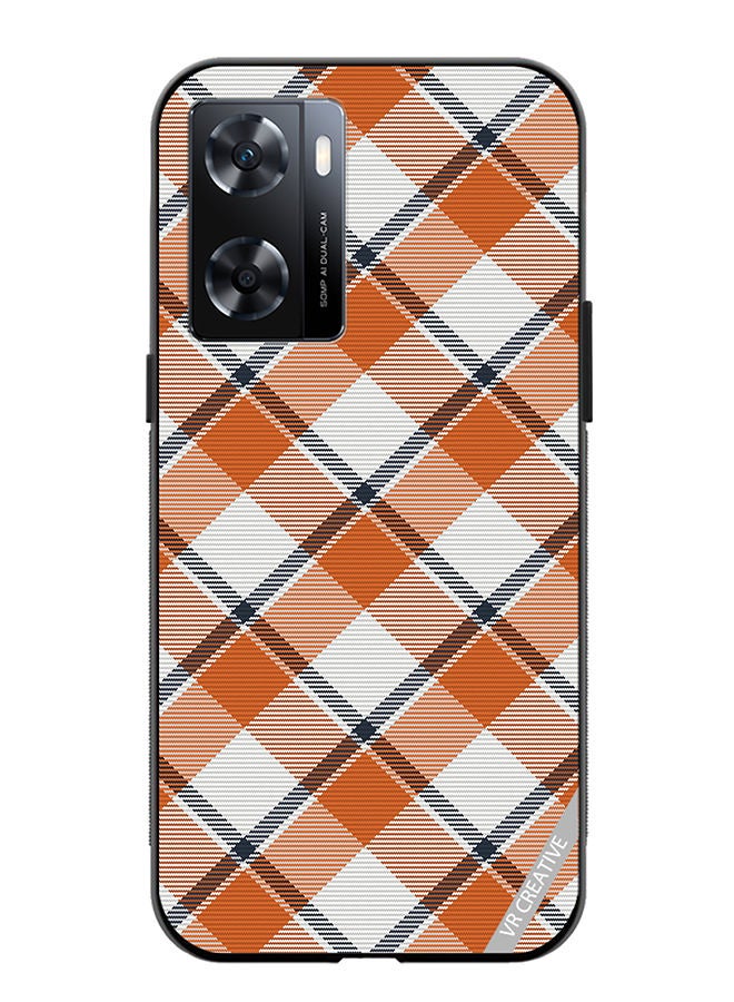 VR CREATIVE Protective Case Cover For OnePlus Nord N20 SE Check Texture Design Multicolour - Image 1