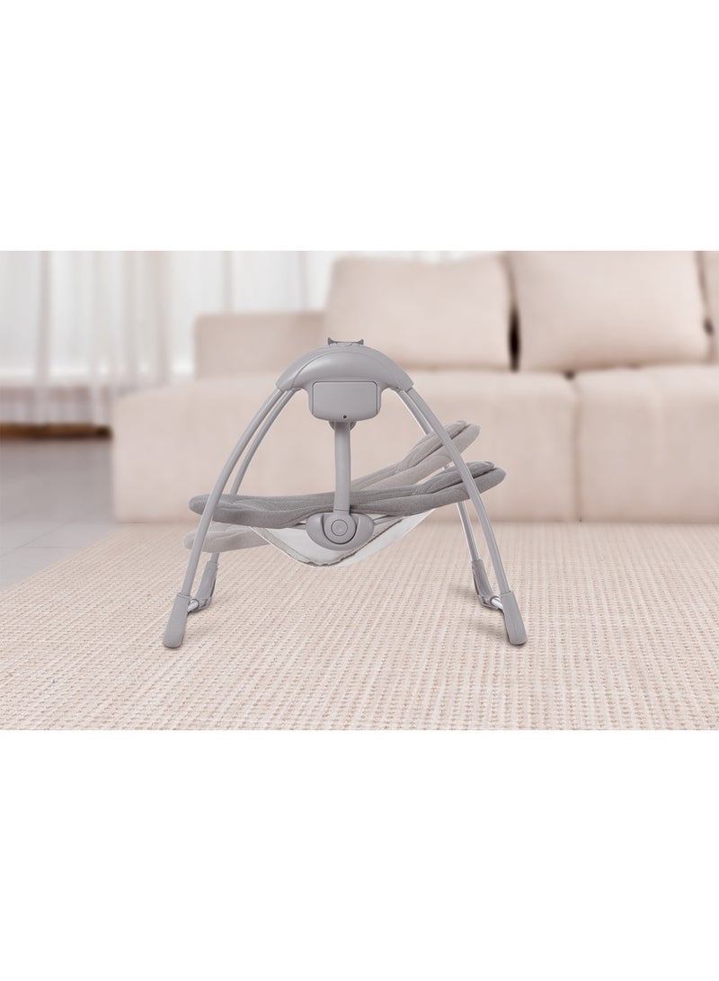 Baby Automatic Swing With Music, 5 Speeds, 7 Fun Melodies, Breathable Fabric And 2 Plush Toys, Newborn To Toddler, Upto 11 Kg - Image 4