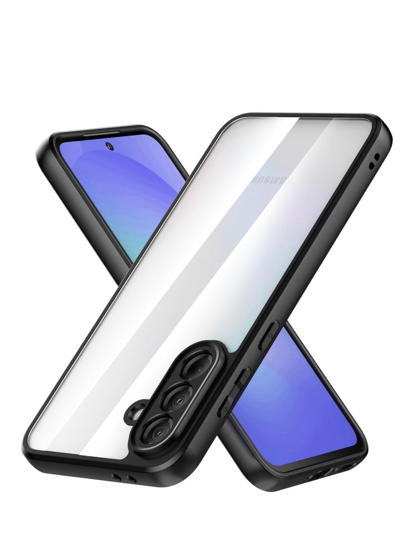 Case Cover Shockproof Hard PC Back Soft TPU Frame Anti-yellowing Slim Protective Cover Compatible with Samsung Galaxy A36 (Clear) - Image 1