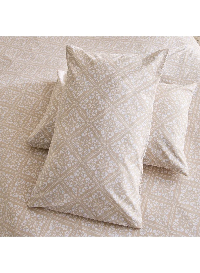 هوم بوكس Madison Burnley 3-Piece Printed Cotton Twin Duvet Cover Set - 150x220 cm