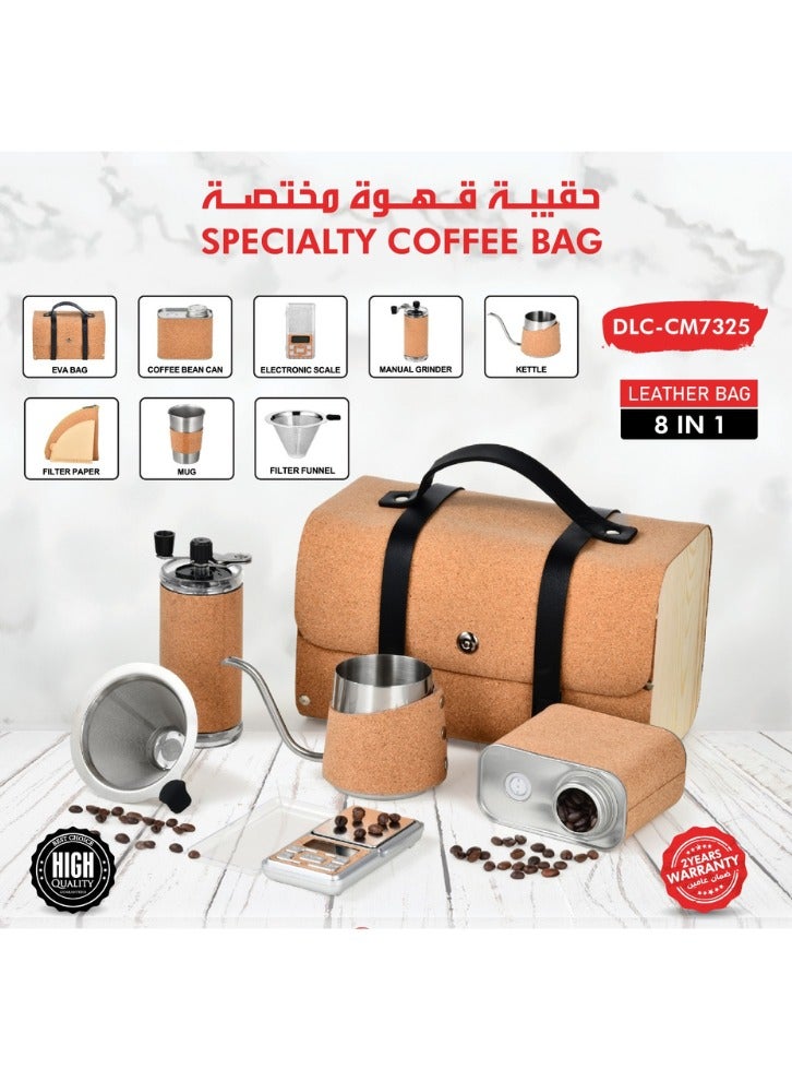erorex Specialty Coffee Bag – 8-in-1 Leather Barista Kit - Image 1