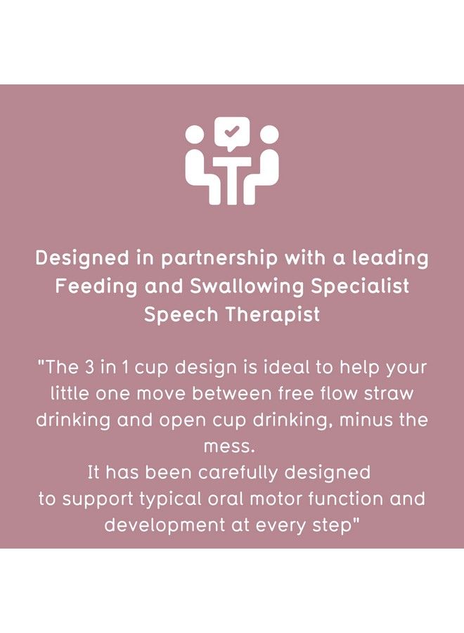 TUM TUM 3 Way Baby Trainer Cup Designed With Feeding Specialist 180Ml (Pink) - Image 5
